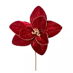 Flor Ponsetia Nav Borgona  Deco 24X24X40Cm  Santini