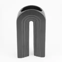 Florero concepts eclectic 15x30cm negro dolomita 445-808434