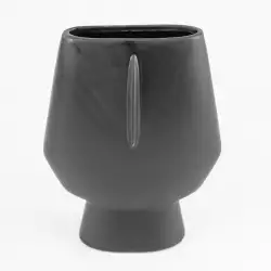 Florero concepts eclectic 17x22cm negro dolomita 445-808403