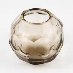 Florero Expressions 9X10X9Cm Cafe Vidrio Am2601