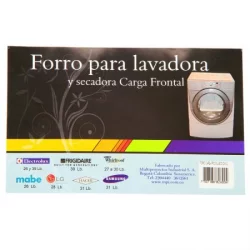 Forro Lavadora Carga 26 33 Libras Gris
