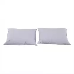 Fundas de Almohada King Microfibra Setx2 Ice Gray