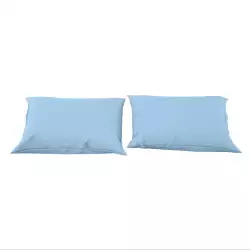 Fundas De Almohada King Setx2 Microfibra Sky Blue