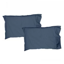 Fundas de Almohadas Distrihogar Setx2 48X73cm Azul
