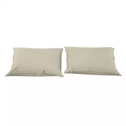 Fundas de Almohadas King Microfibra Taupe