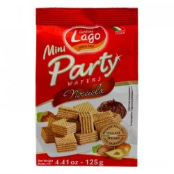 Galletas Wafer Party 3416-01 X 125Gr Mini Con Crema De Avellana