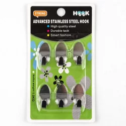 Gancho Adhesivo Jk-002 X6 Unds