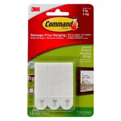 Gancho Command Mediano Para Cuadros-Blanco