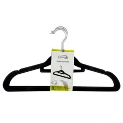 Gancho Para Ropa Set X 8 Piezas Expressions Negro