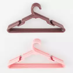 Gancho Ropa Php06314V Plastico 10 Un Rosa Taupe