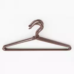 Ganchos de Ropa Métaticos Expressions Setx5 Café 38X5X19cm