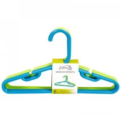 Ganchos Plásticos Expressions Storage-Azul Con Verde