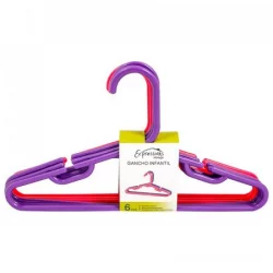 Ganchos Plásticos Expressions Storage-Rosado Con Morado