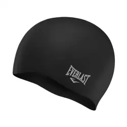 Gorro Natacion Everlast Adulto 6X20X2Cm Negro Silicona Evsc6F8