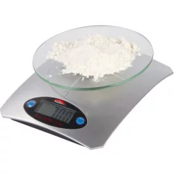 Gramera Digital Bene Casa Plateado 5 Kg Plastico Bc-98520