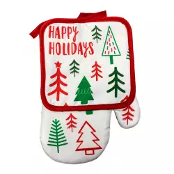 Guante+Coge Ollas Nav Happy Holidays 27X8Xcm Santini 170-0100109