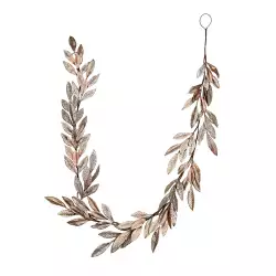 Guirnalda navideña hojas rose gold 1800x13cm Expressions GS02H02159