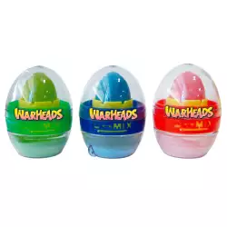 Huevo con caramelo warheads 18 gr polvo ácido 44114 surtido