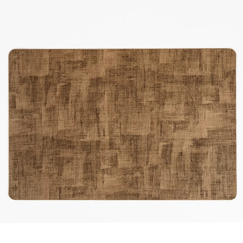 Individual Expressions  Pvc Rectangular 45X30Cm Leather Café