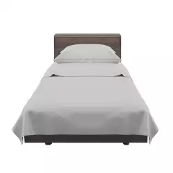 Juego De Sábanas Sencillo 100% Algodon 300 Hilos Ice Gray