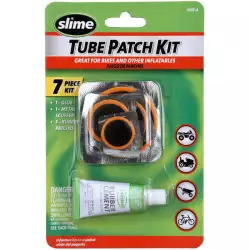 Kit parches slime llantas bici y moto neumático 7 pack