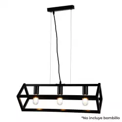 Lámpara Colgante Athenas Metalica Negra