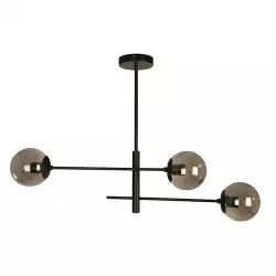 Lámpara Colgante Negro 3L E27 40W