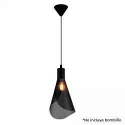 Lámpara Colgante Yeray Metalica Negra