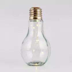 Lampara De Mesa Eleganza Una Luz 20X10Cm 40 W Metal 30% Textil