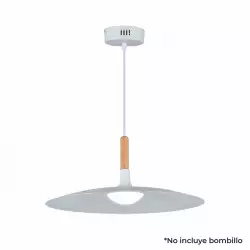 Lampara De Techo Lienxo Artis 24X46Cm Blanco 40 W Metal 20% Te