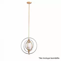 Lampara De Techo Lienxo Kuno 25X41Cm Dorado 40 W Metal 20% Tex