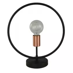 Lámpara Mesa Negro 1L E27 40W