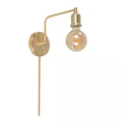 Lámpara Pared Dorado Satinado 1L E27 40W