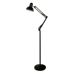 Lámpara Pie Negro 1L E27 40W