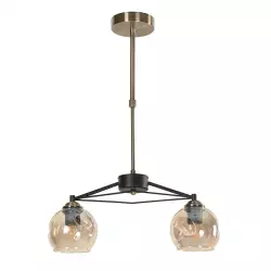 Lámpara Techo Bronce Antiguo 2L E27 40W