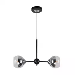 Lampara Techo Ikelite 13X80Cm Negro 40 W 80% Acero 20% Vidrio