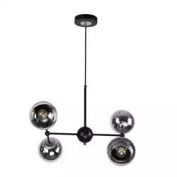 Lampara Techo Ikelite 43X81Cm Negro 40 W 80% Acero 20% Vidrio