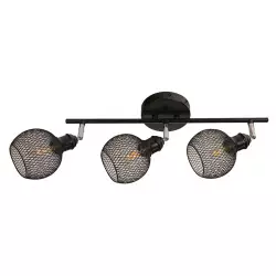 Lámpara Techo Reflectora Negro 3L E14 40W