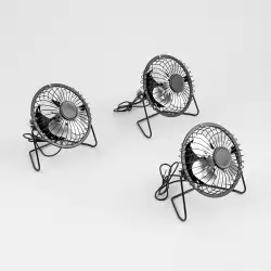 Lleve 3 Ventiladores Sanhuai 4 In Negro 30 V Lgadas Negro