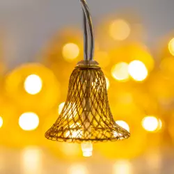 Luces de Navidad X20 Led Expressions Campana Dorada