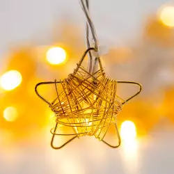 Luces de Navidad X20 Led Expressions Estrella Dorada