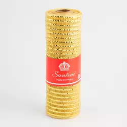 Malla navideña Santini 823x25cm Champagne