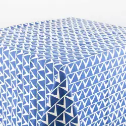 Mantel Expressions Estampado Chevron Navy 180X260 Cm .01 Lb