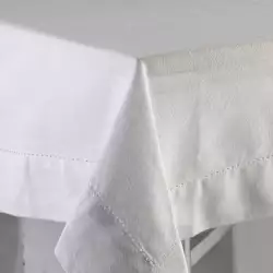 Mantel Expressions Flora 150X210Cm Blanco Algodon Se-Sld001A