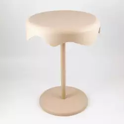 Mesa Auxiliar Expressions Fluid 44X44X58Cm Beige Plastico Ge10D00