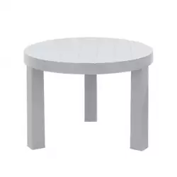 Mesa auxiliar redonda baru gris hielo