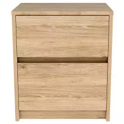 Mesa de Noche Trivor 2 Cajones RTA Design Rovere