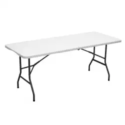 Mesa Plegable 6 Puestos Expressions Blanca