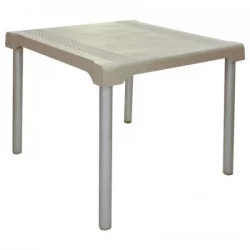 Mesa Rimax 9410 Shia Taupe 72X85X85Cm Plastica
