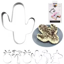 Molde Lili Cook Kp5528 Para Torta En Acero Inoxidable Figuras Surt